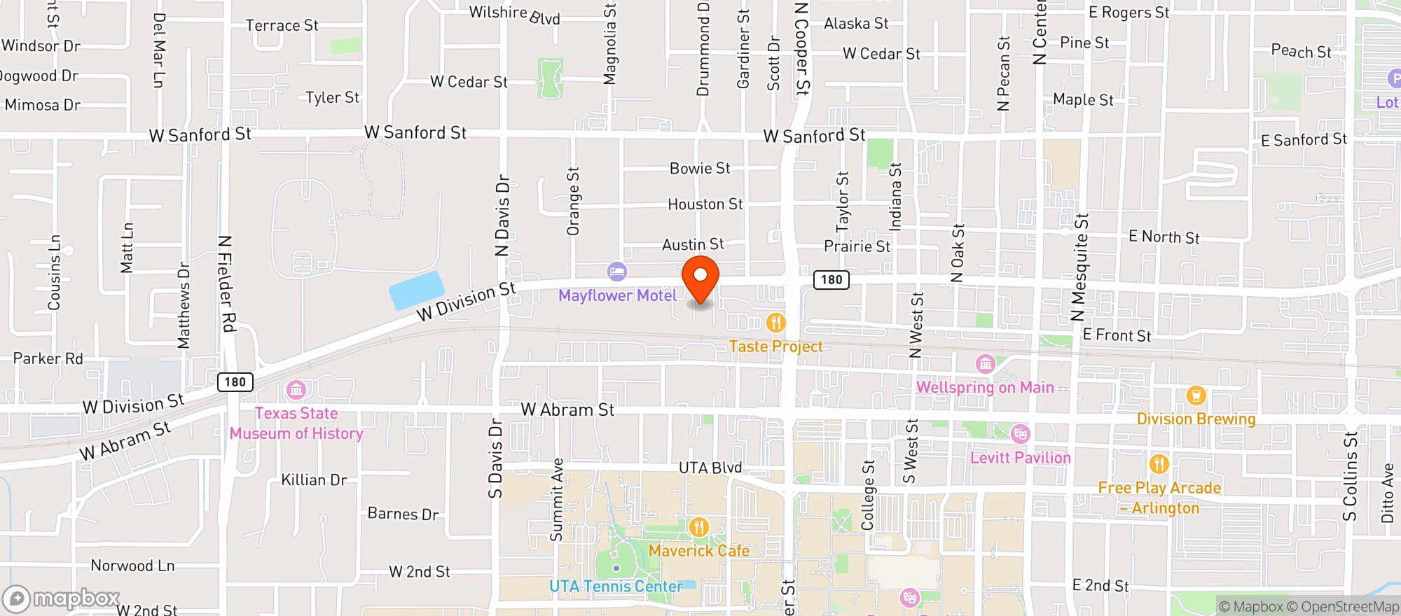 Map showing The Sunshine Club