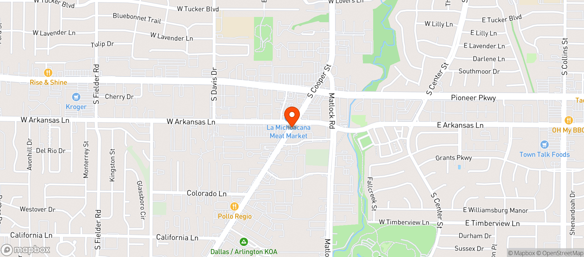 Map showing Mariscos El Viejon Seafood & Bar