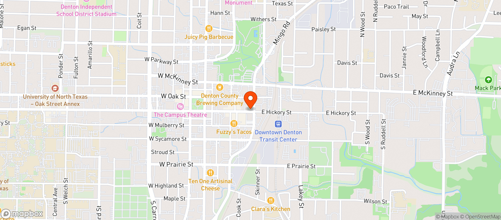 Map showing Applejacks Liquor