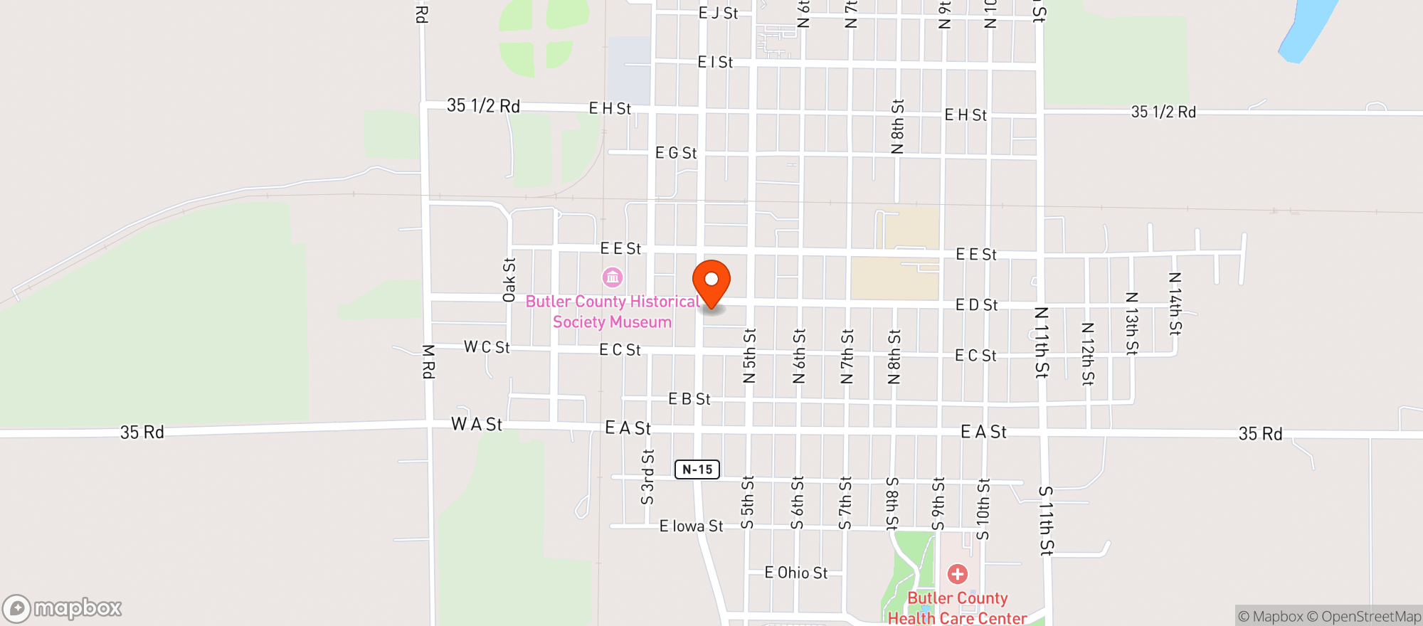 Map showing Rb'S Cornerstop