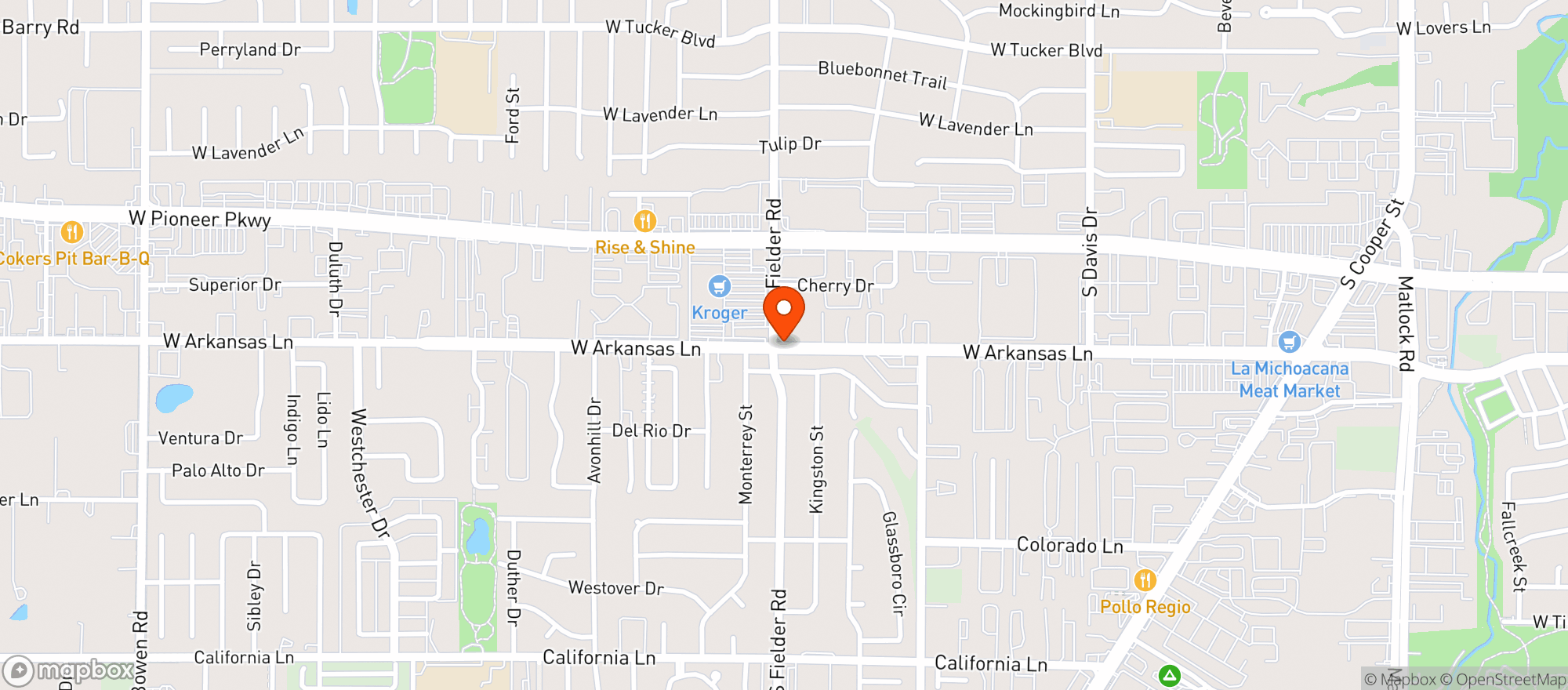 Map showing Blossom Fielder Phillips 66