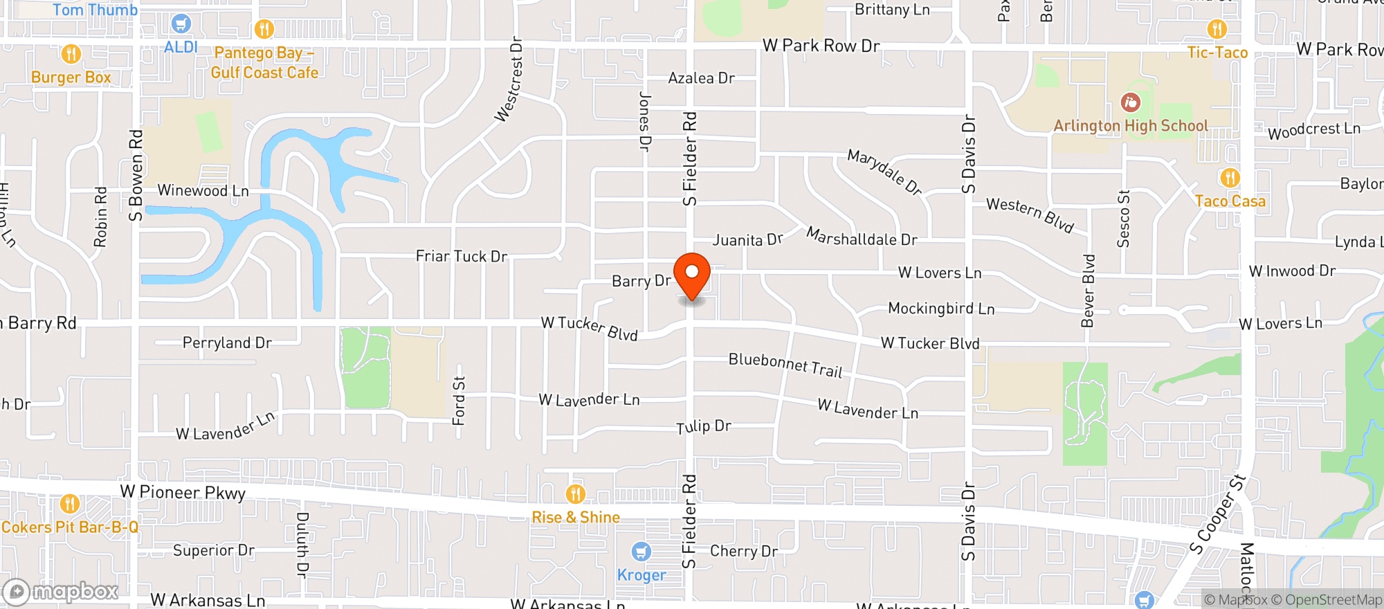 Map showing St George Food Mart