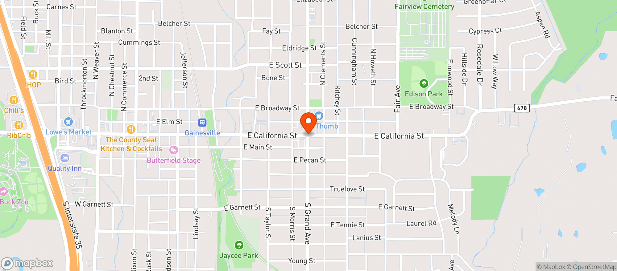 Map showing Grand Central Liquor