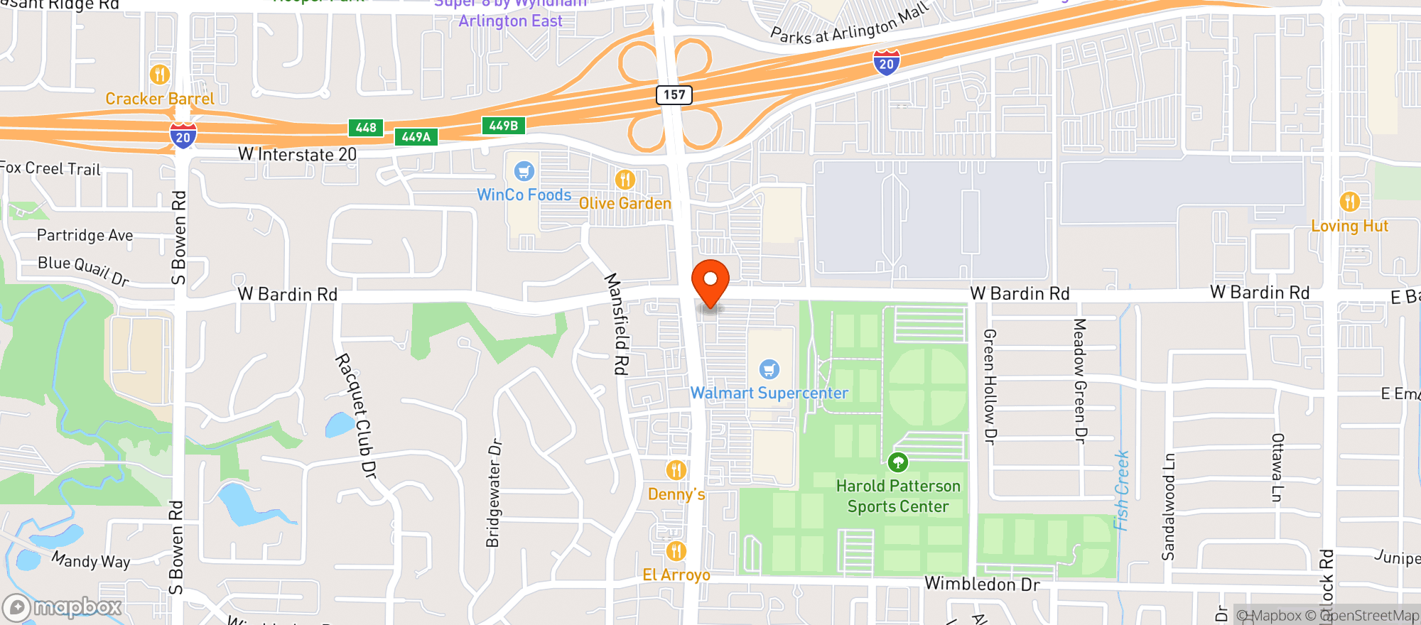 Map showing Vitamin Shoppe - Arlington