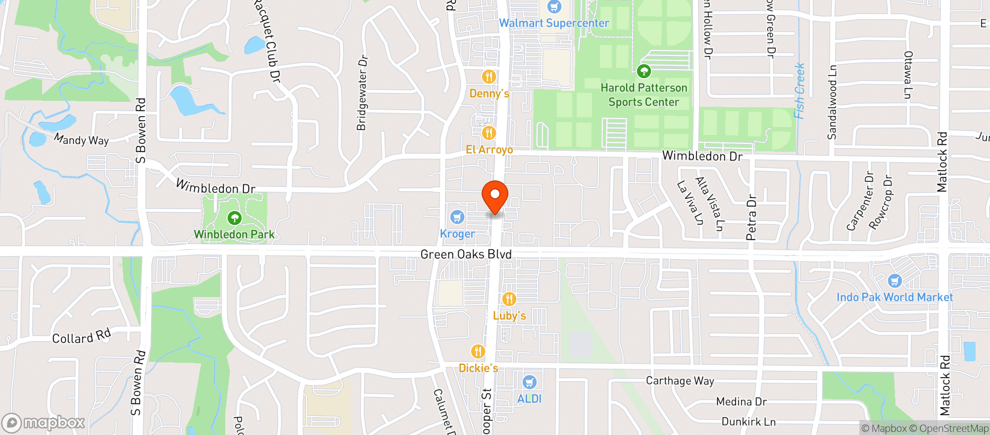 Map showing Kroger Signature Store