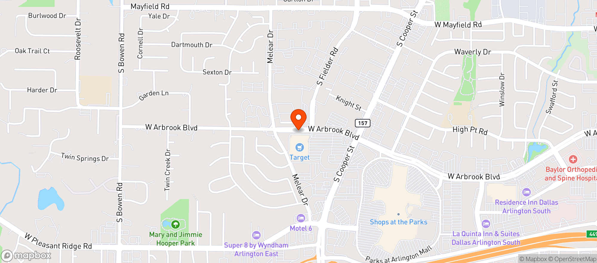 Map showing Supertarget