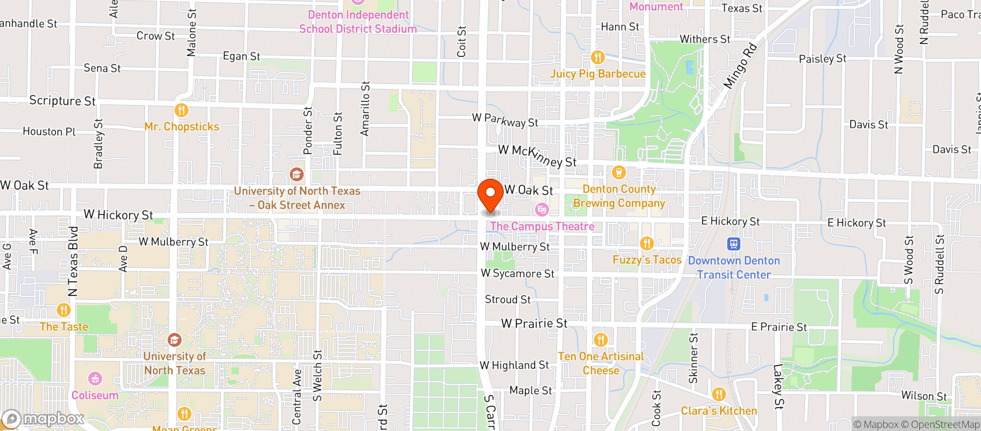 Map showing MIDWAY MART
