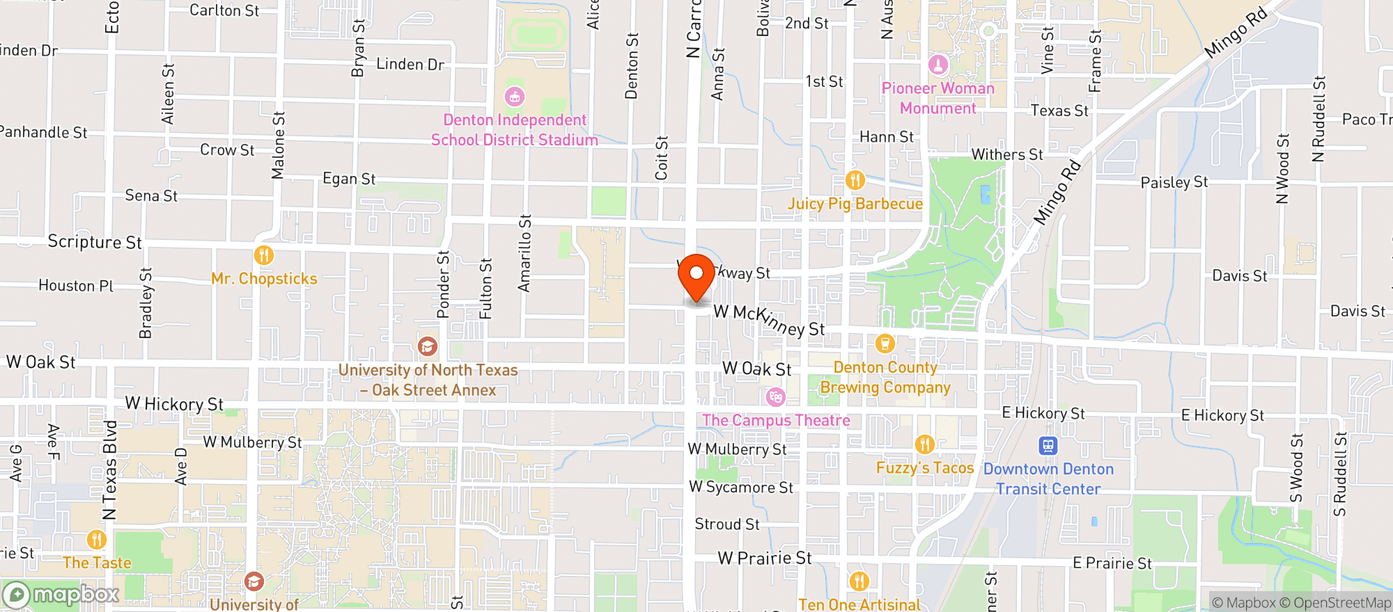 Map showing K Z FOOD MART