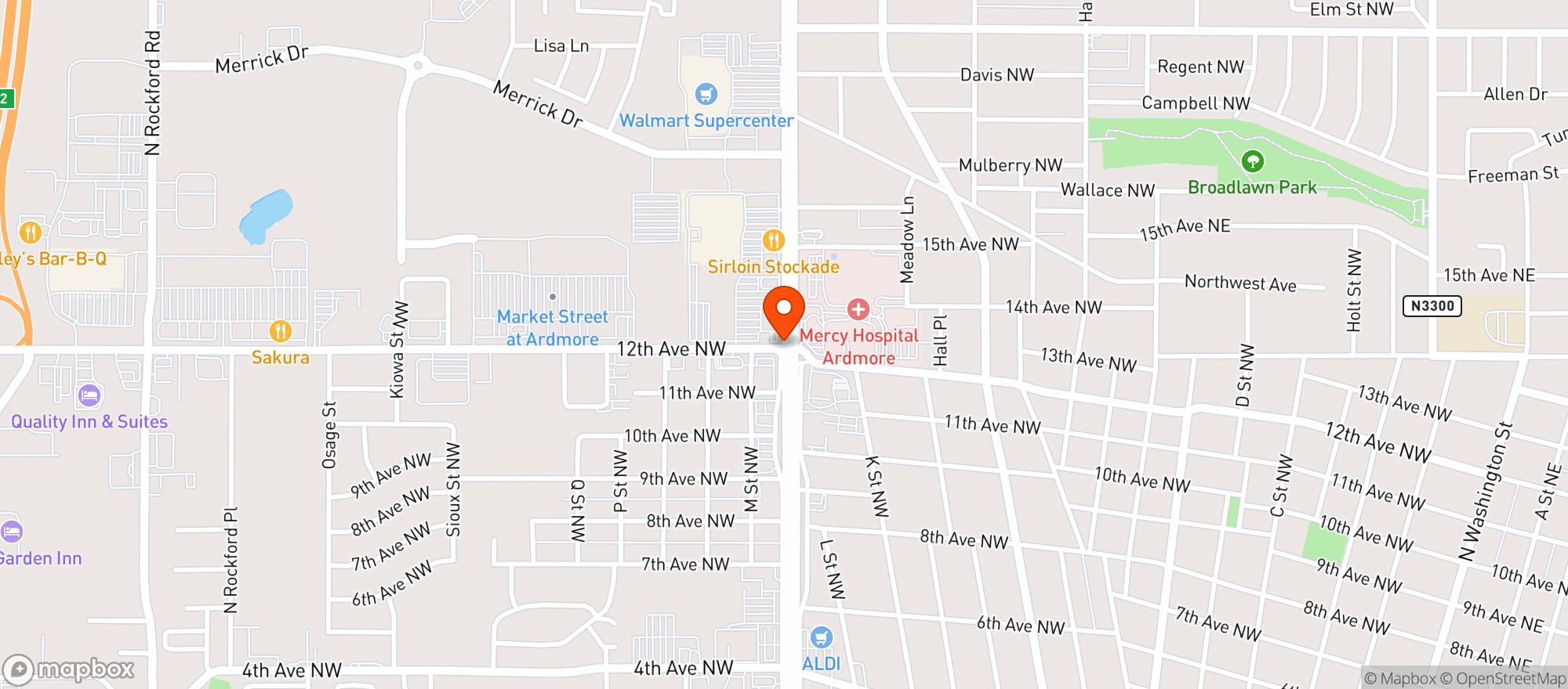 Map showing Gnc