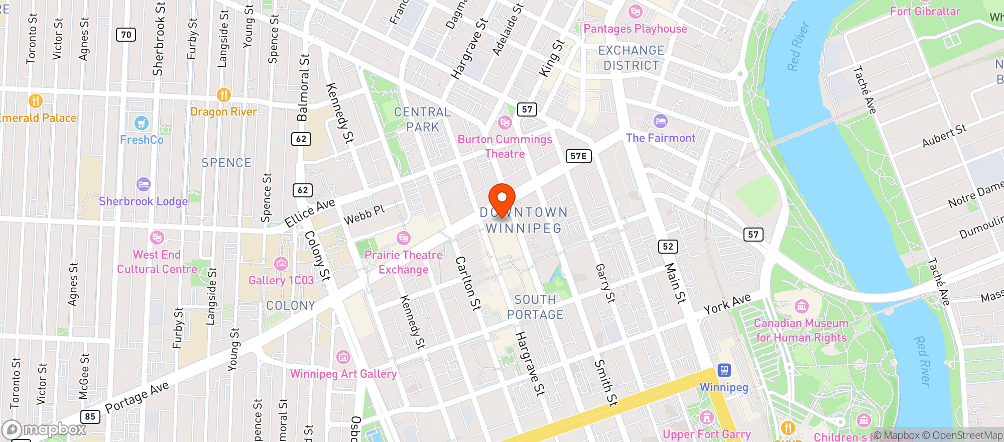 Map showing Flatlander's Beer Festival