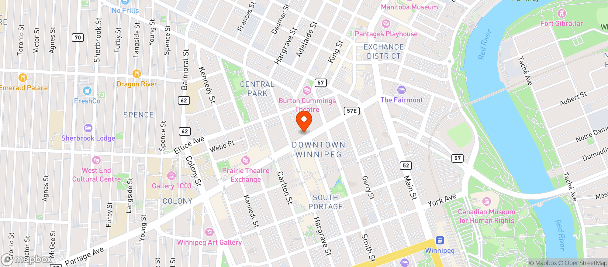 Map showing Browns Socialhouse