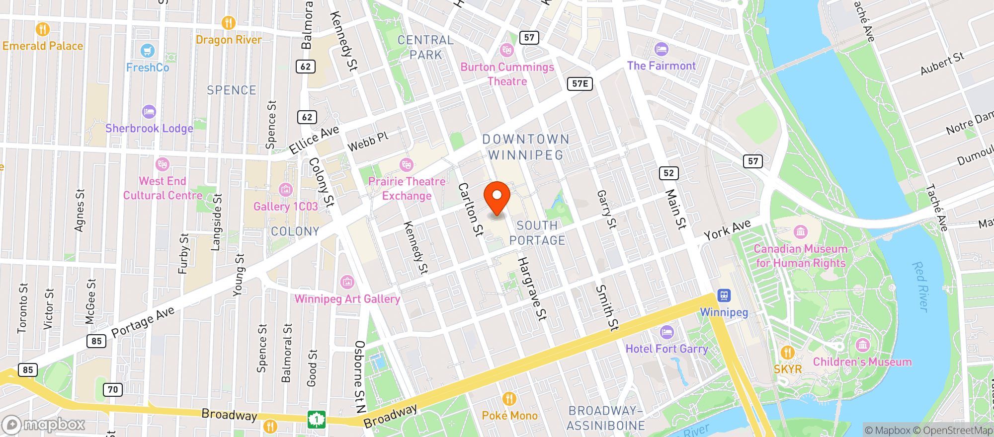 Map showing Mottola Grocery