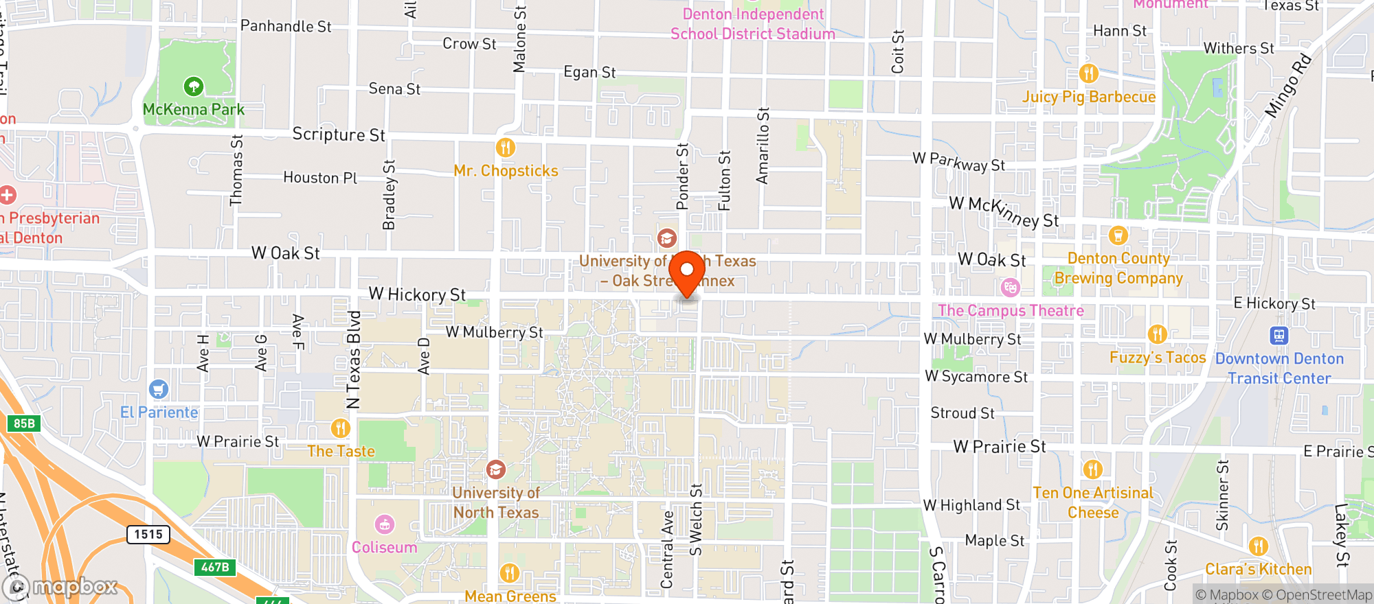 Map showing Midway Craft House
