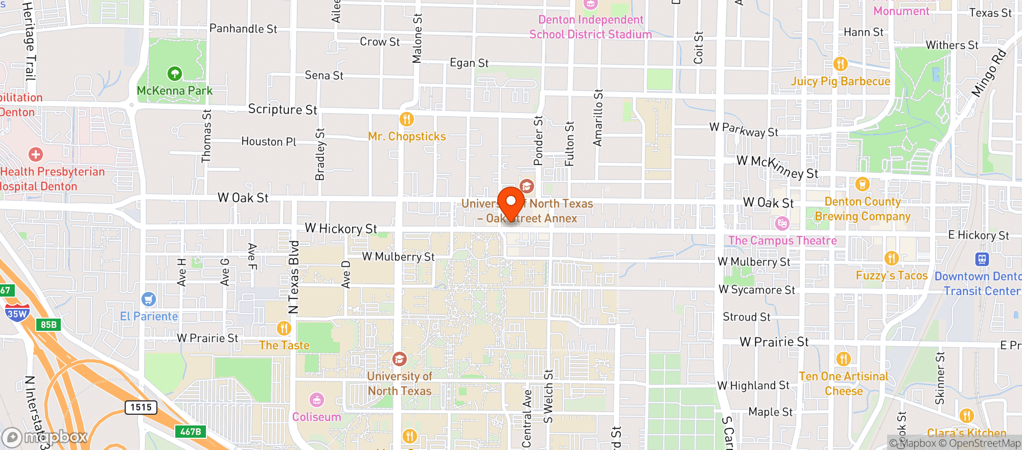Map showing Cool Beans Bar And Grill