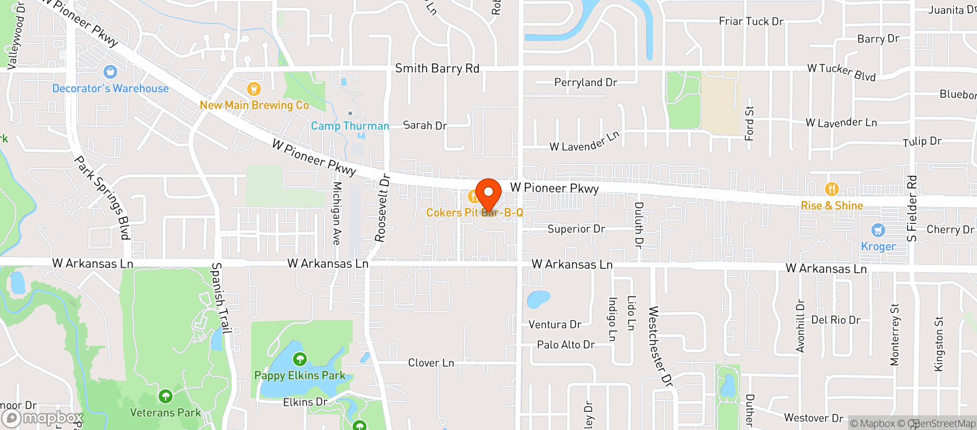 Map showing Walmart Neighborhood Ma #3594