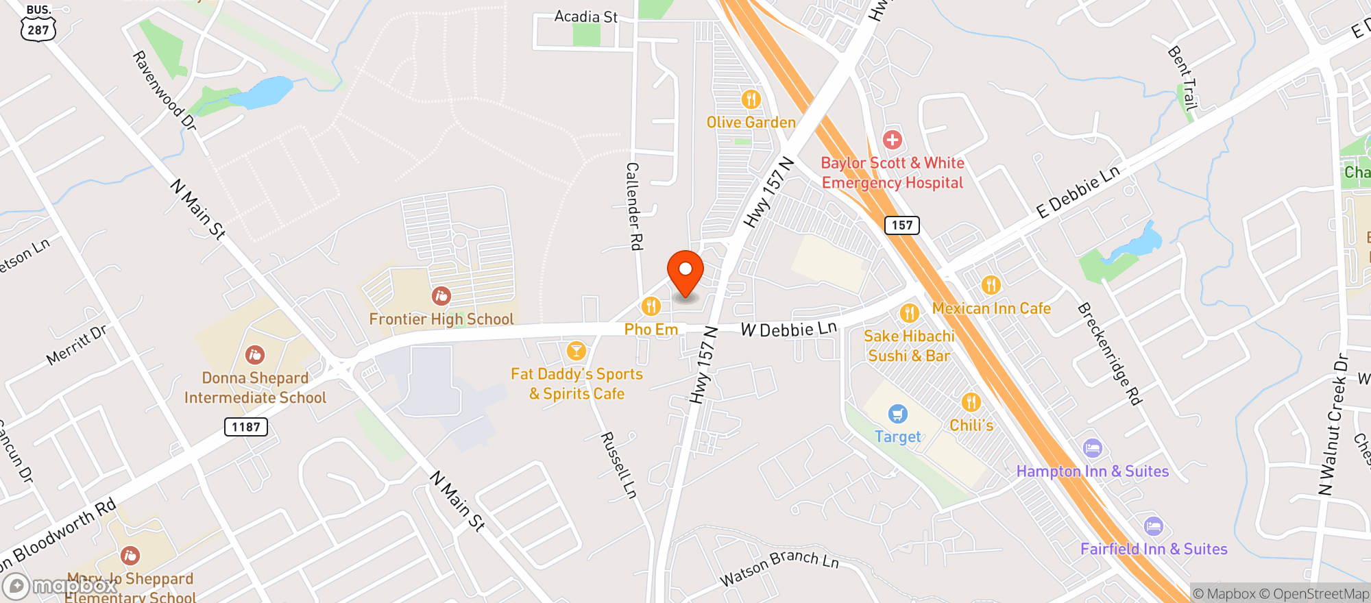 Map showing Quiktrip #951