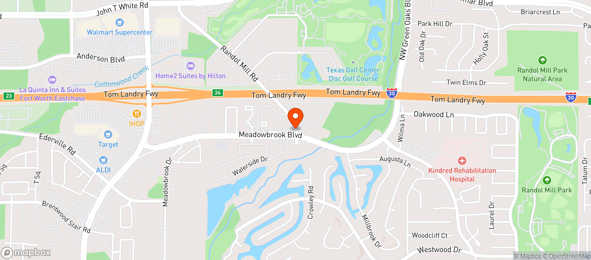 Map showing Randol Mill Beverage