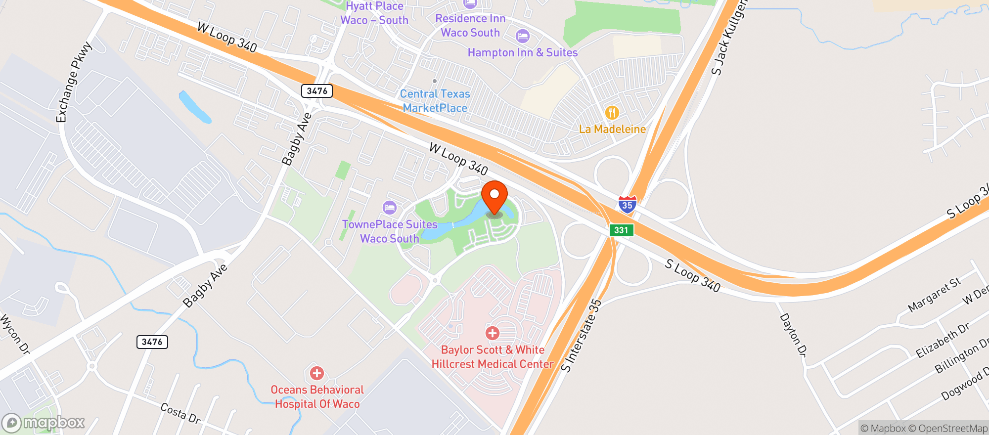 Map showing P F Changs China Bistro #9894