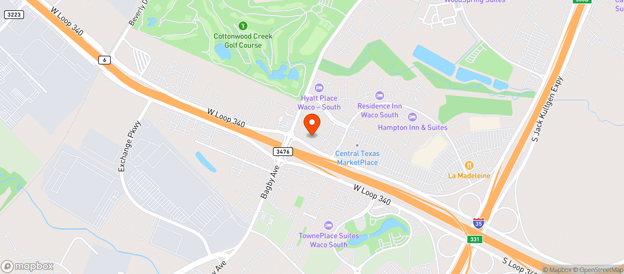 Map showing Buffalo Wild Wings Gril #677