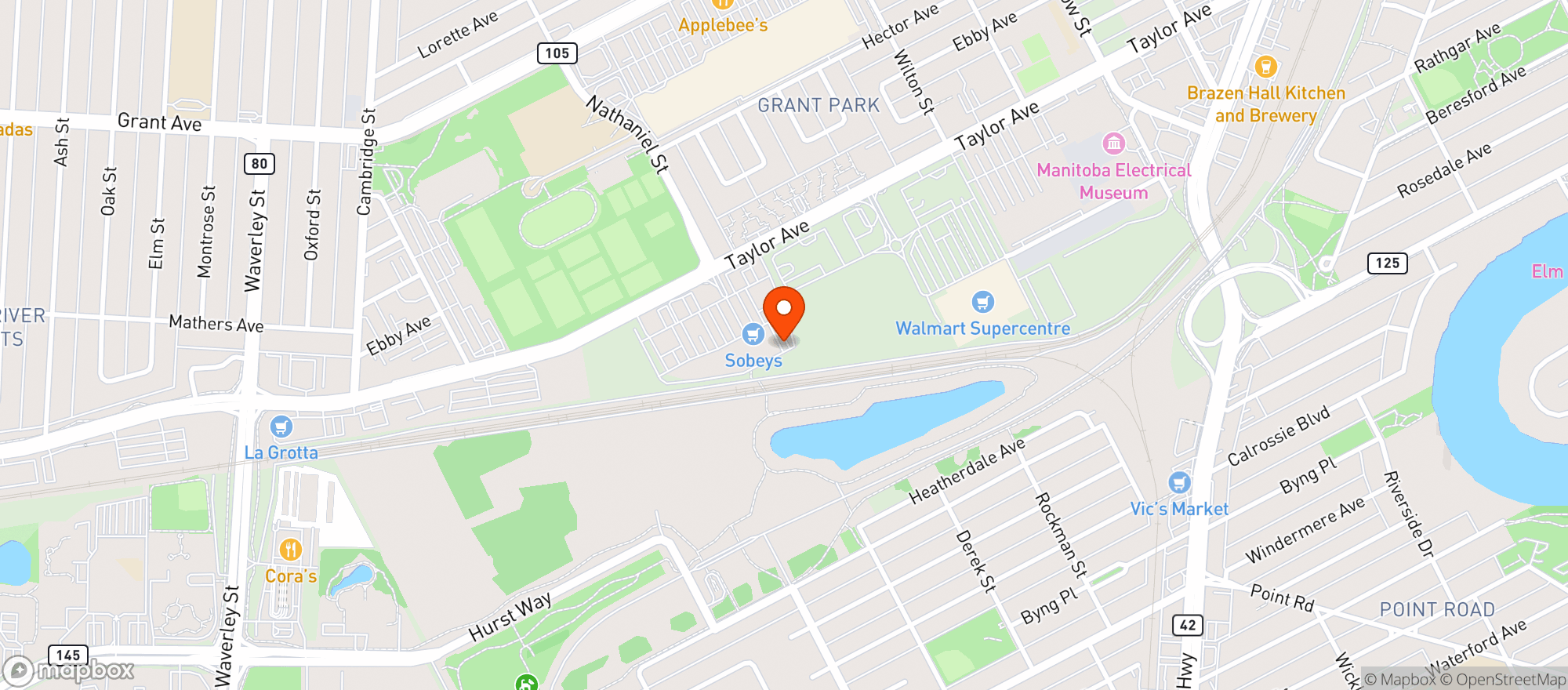 Map showing Sobeys 5174