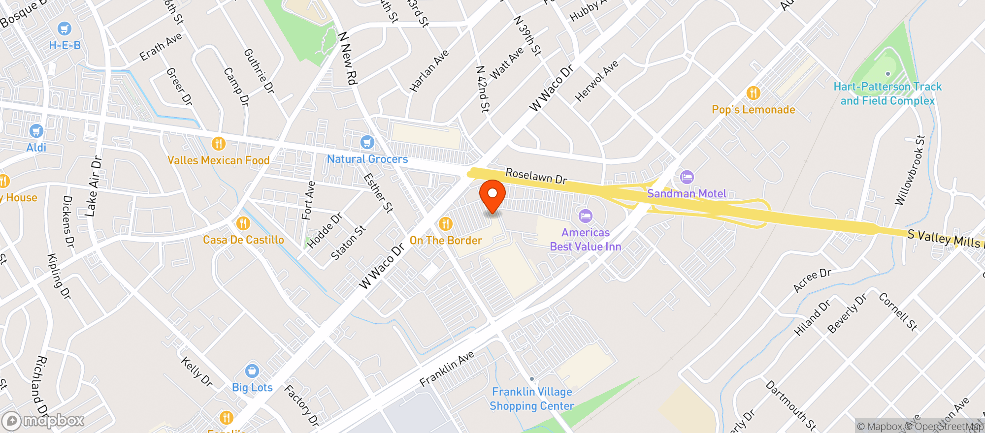 Map showing Gnc - 6951 - Brazos Place Center