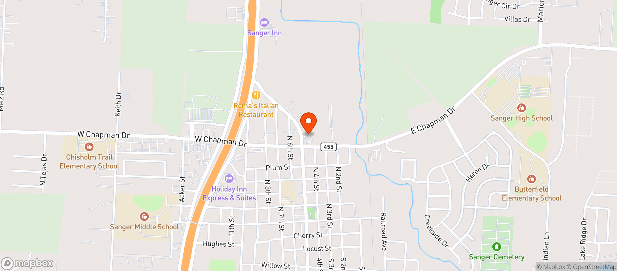 Map showing Sportsmans Liquor
