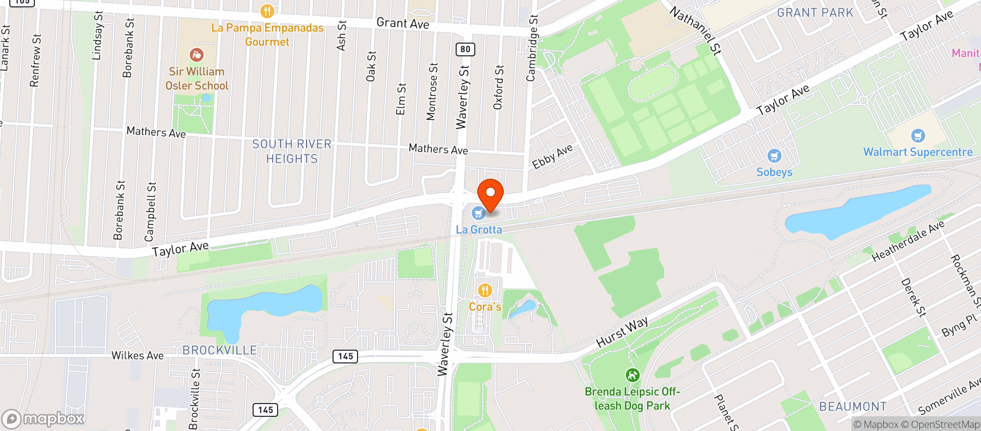 Map showing La Boutique