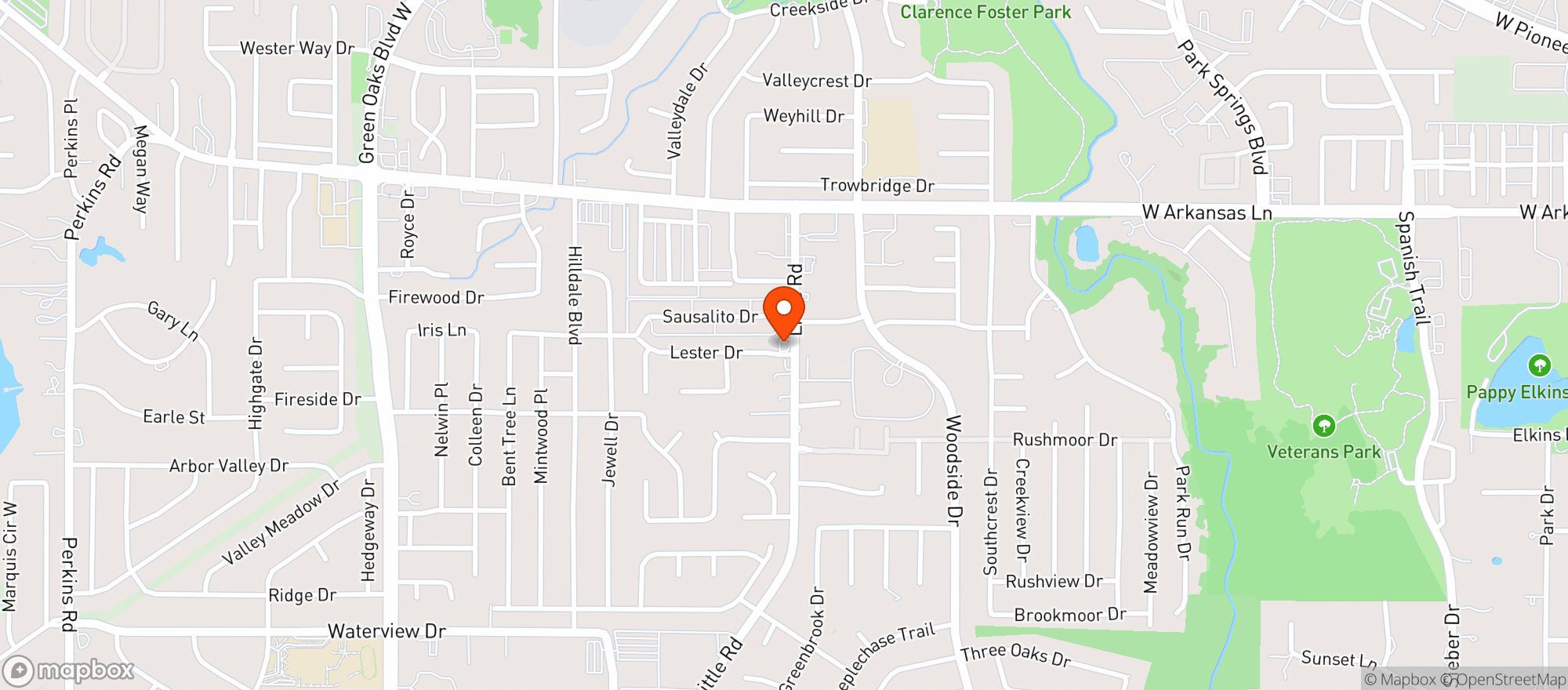 Map showing The Porch - Arlington
