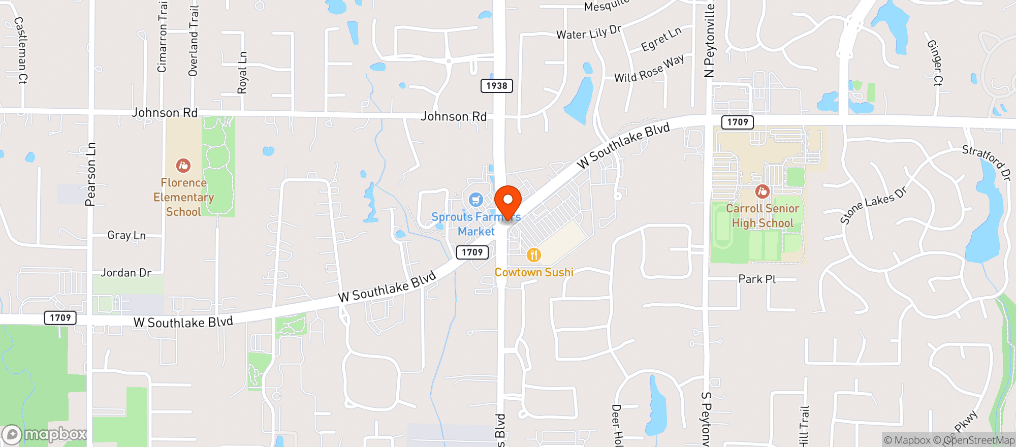 Map showing Karma Smoke Shop