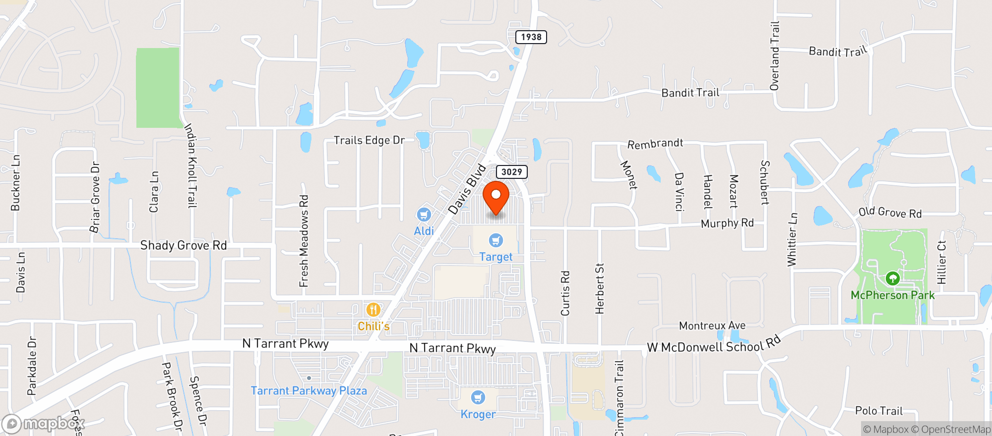 Map showing Target