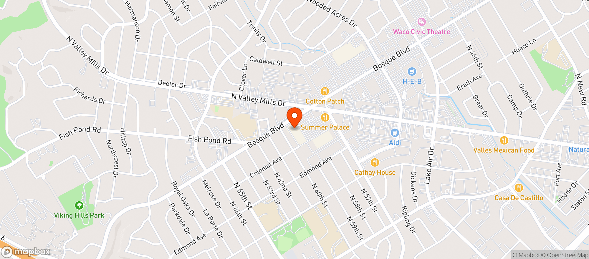 Map showing Vitamins Plus