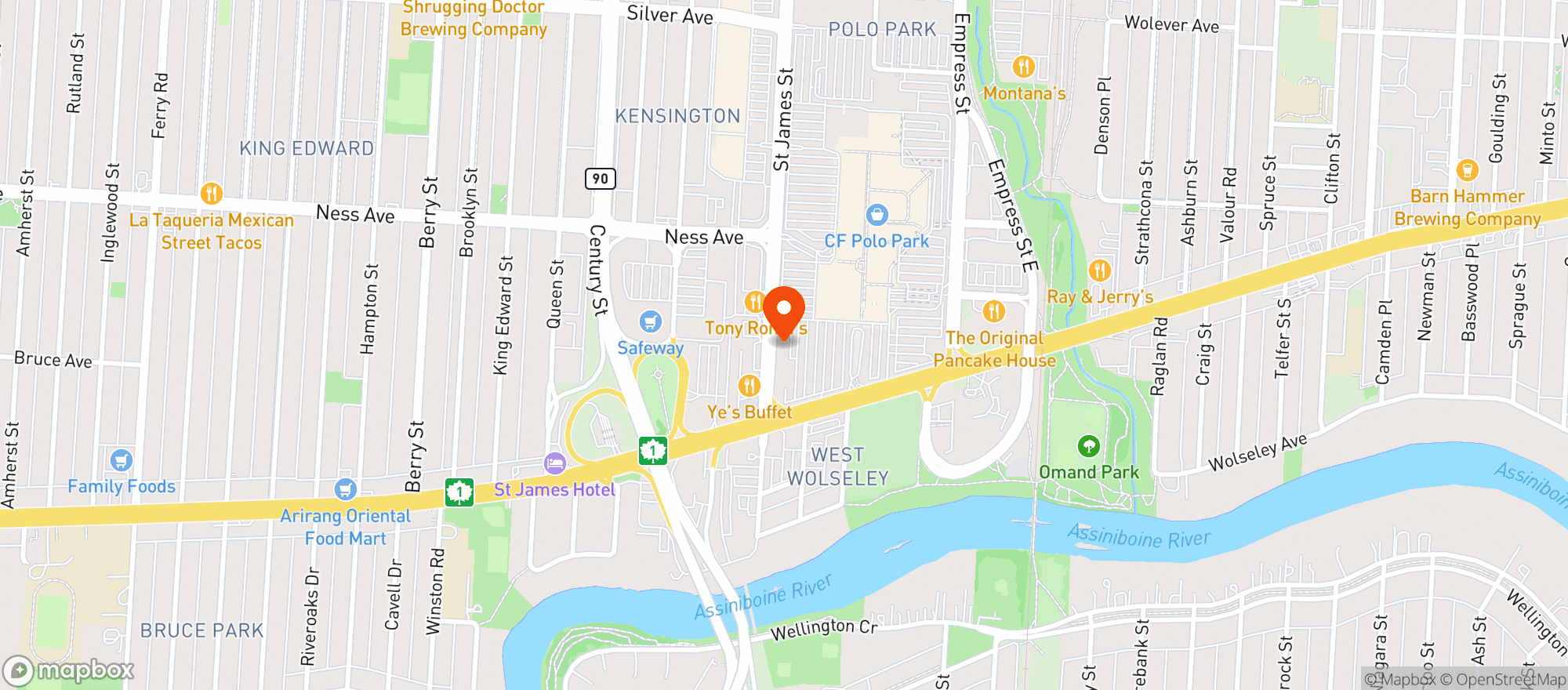 Map showing Joey Polo Park