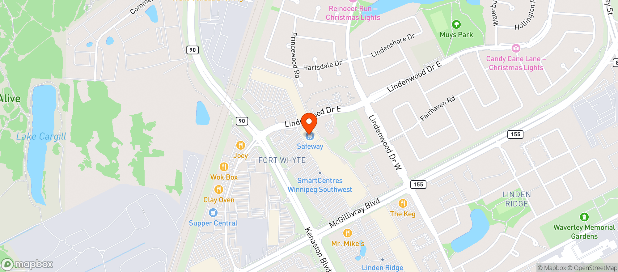 Map showing Safeway 4859