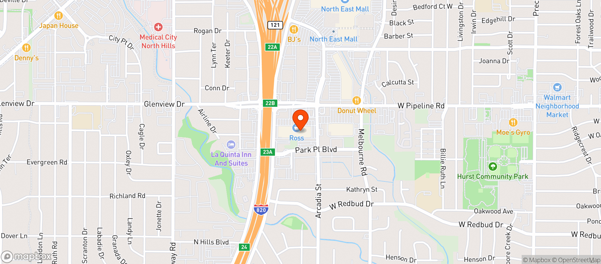 Map showing Spec's Wine, Spirits & Finer Foods