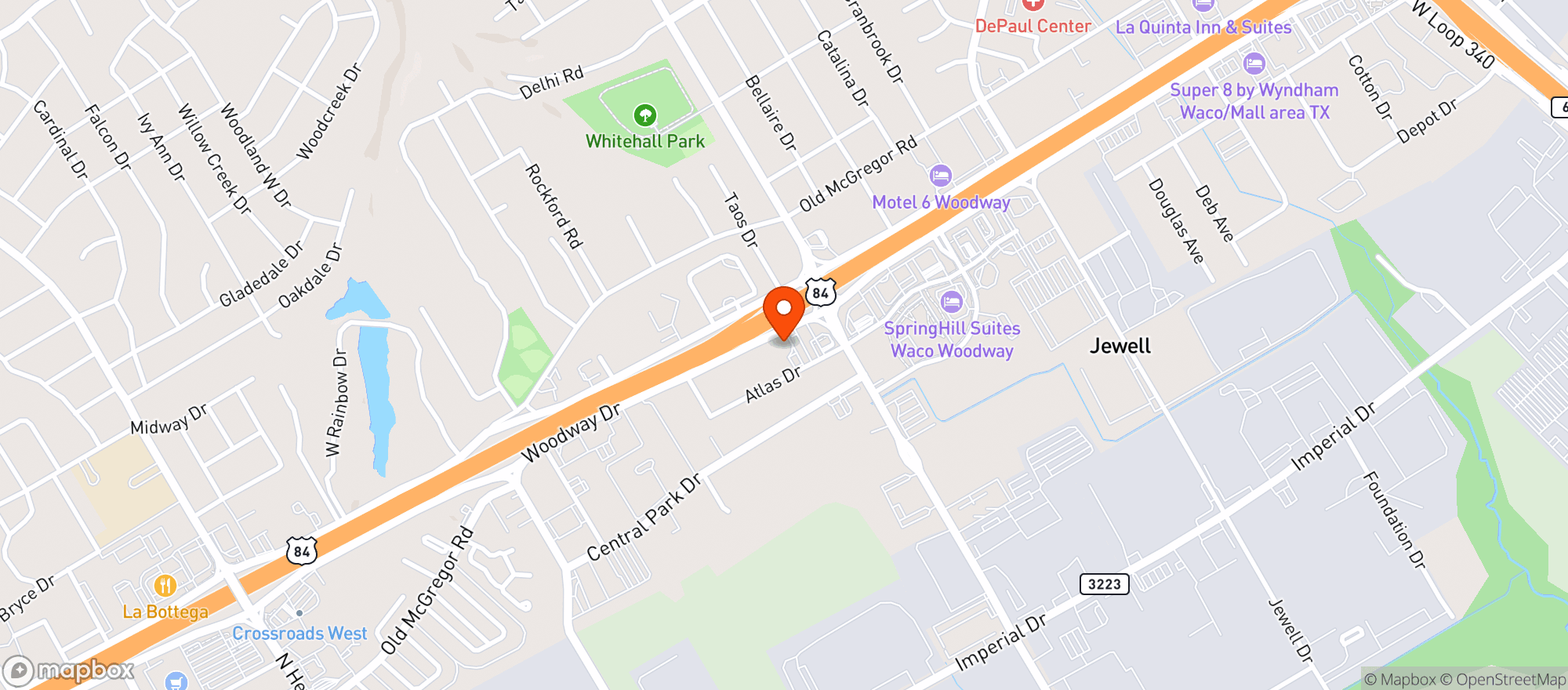 Map showing Slow Rise Slice House