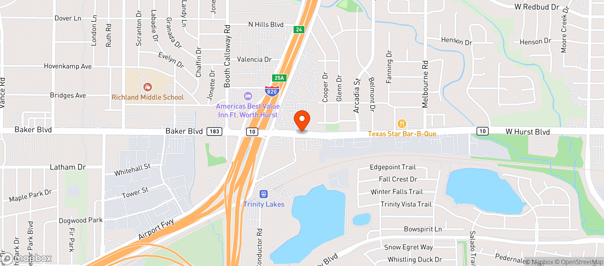 Map showing Quiktrip