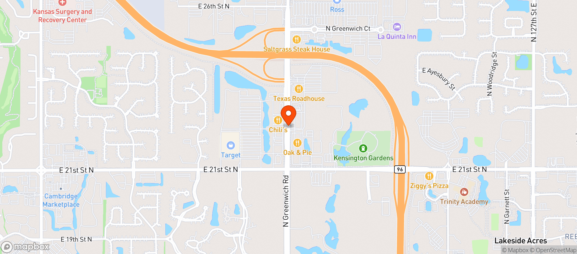 Map showing Liquor Cabinet