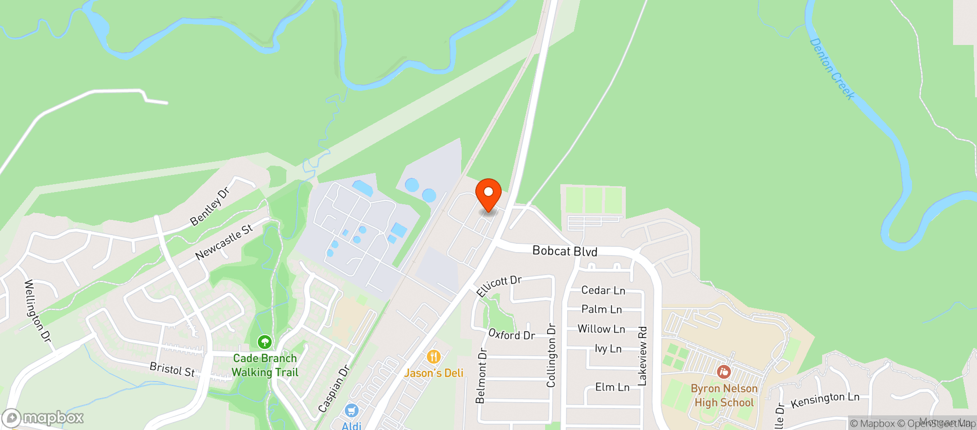Map showing Shotz Liquor Store- Roanoke