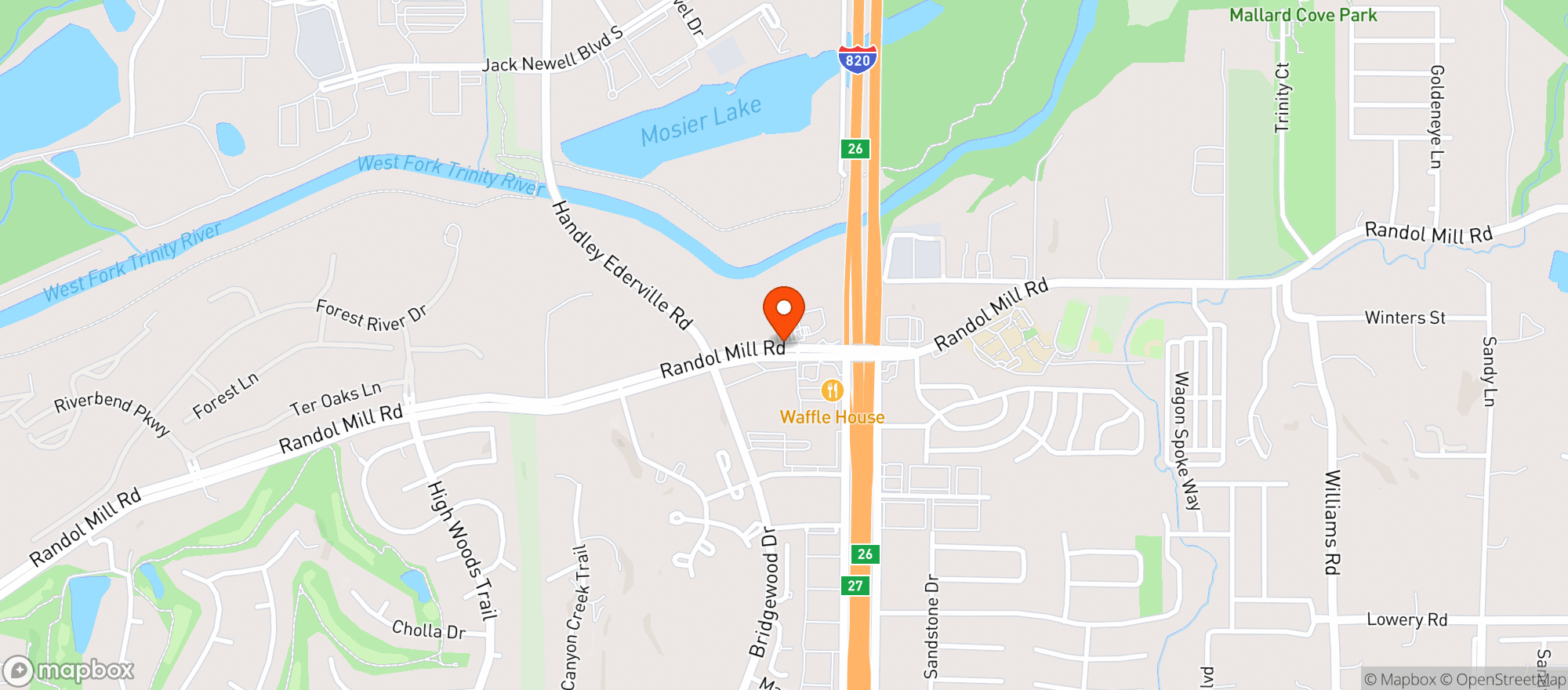 Map showing Quickway