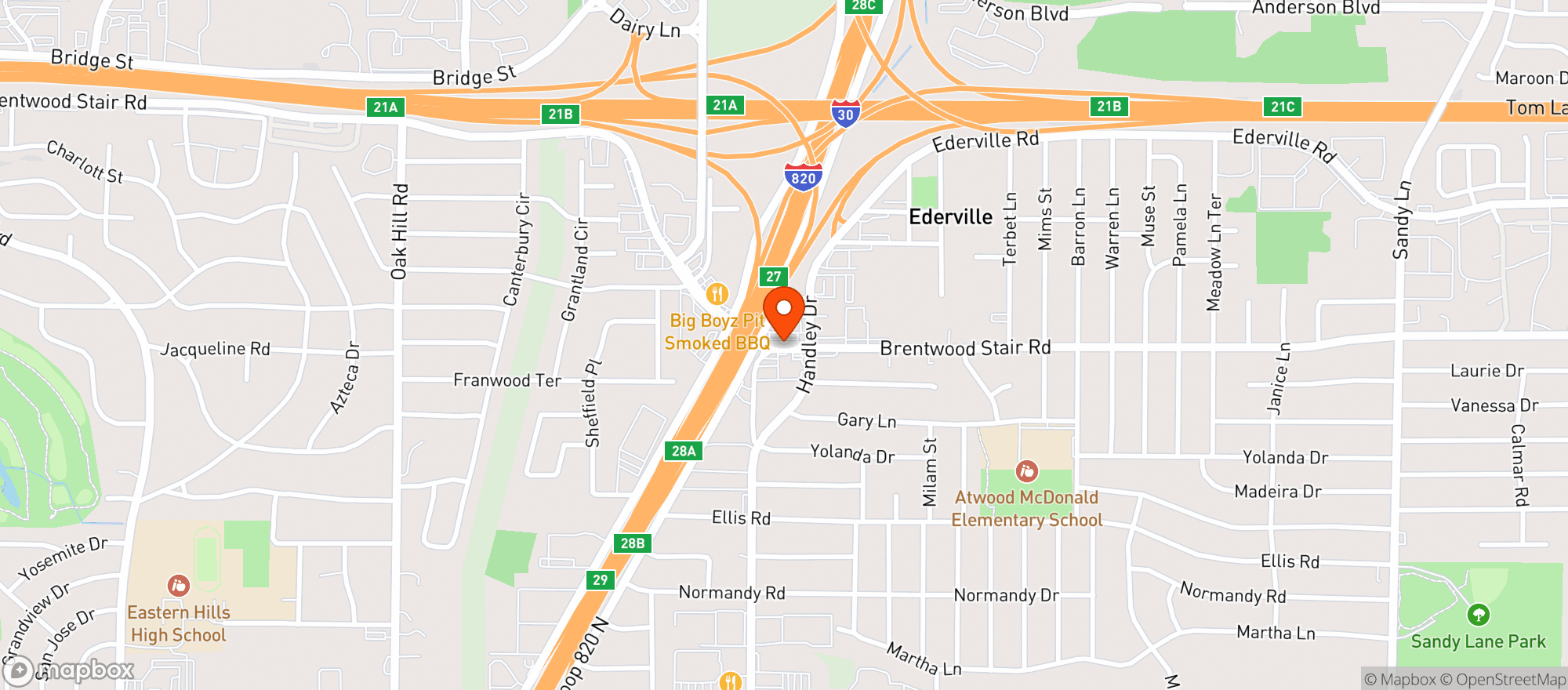 Map showing Quiktrip