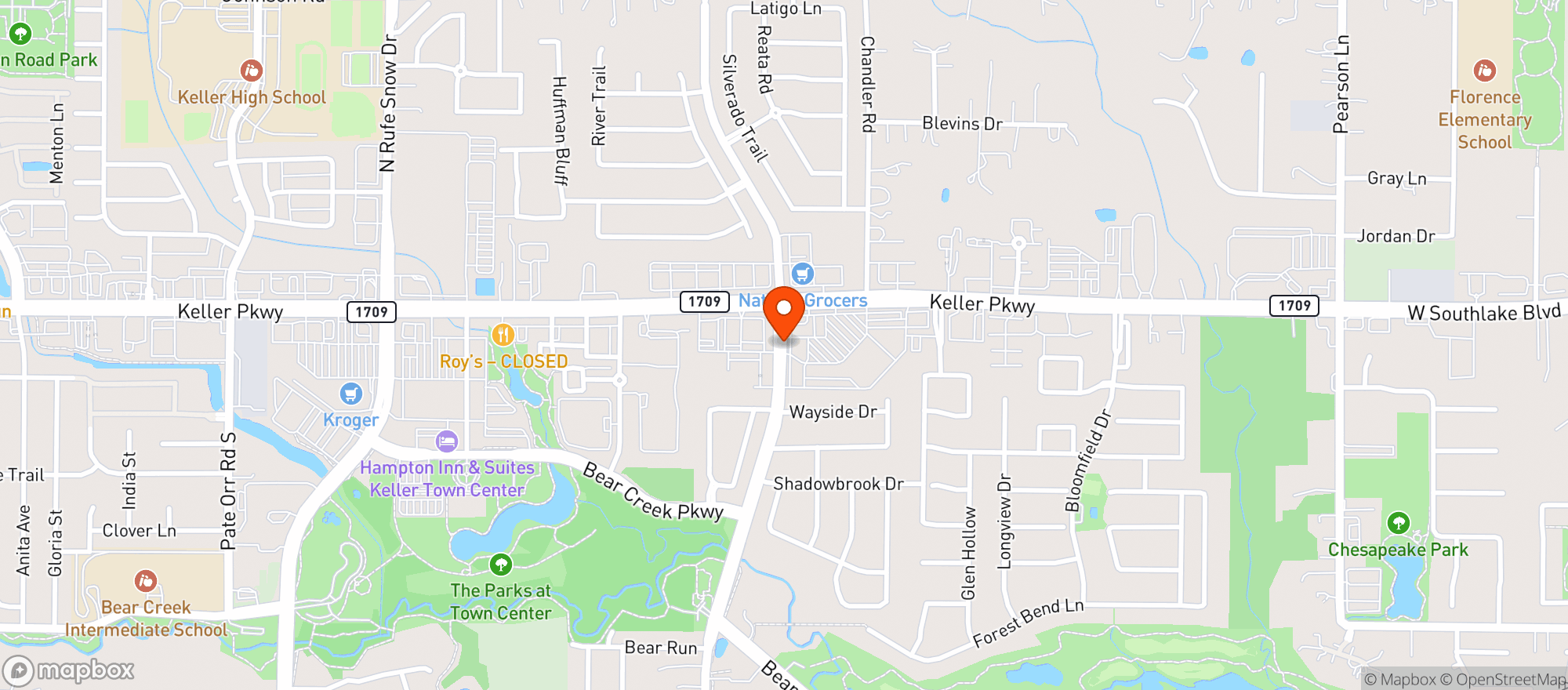 Map showing Specs Wine Spirits & Finer Foods