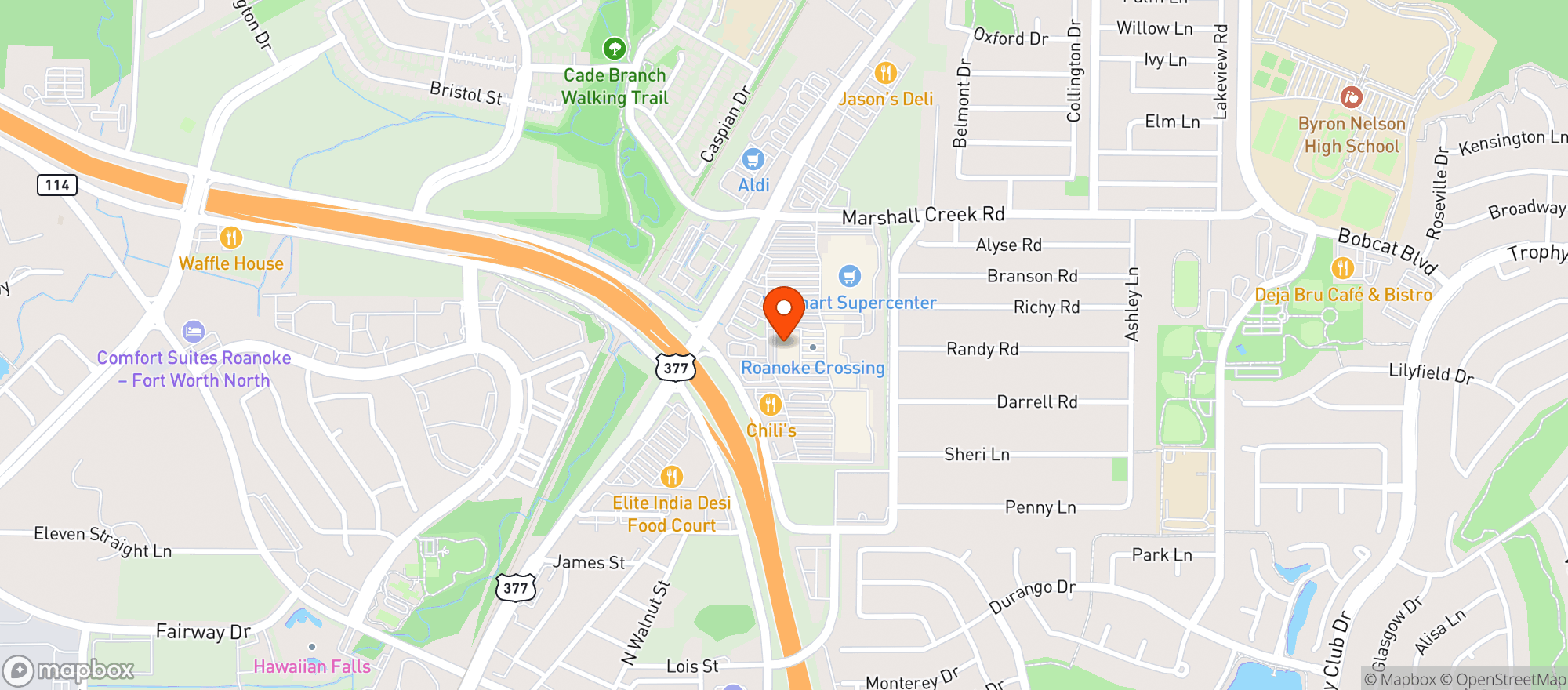 Map showing Simply Liquor (Roanoke)