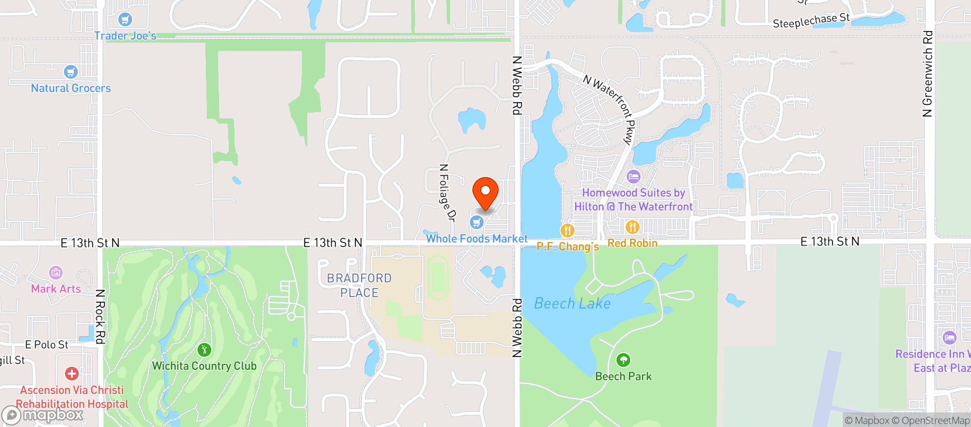 Map showing Plaza Wine & Spirits