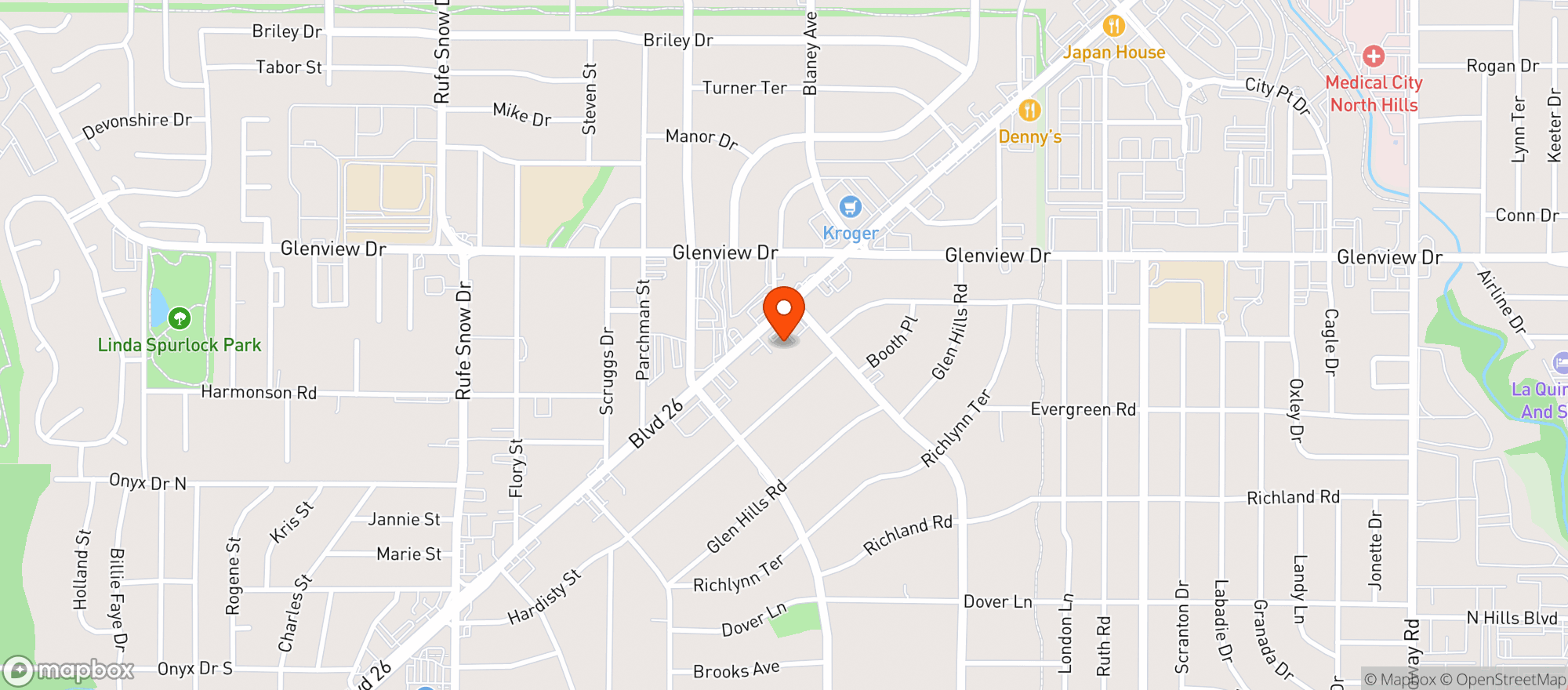 Map showing Liquor Dugout