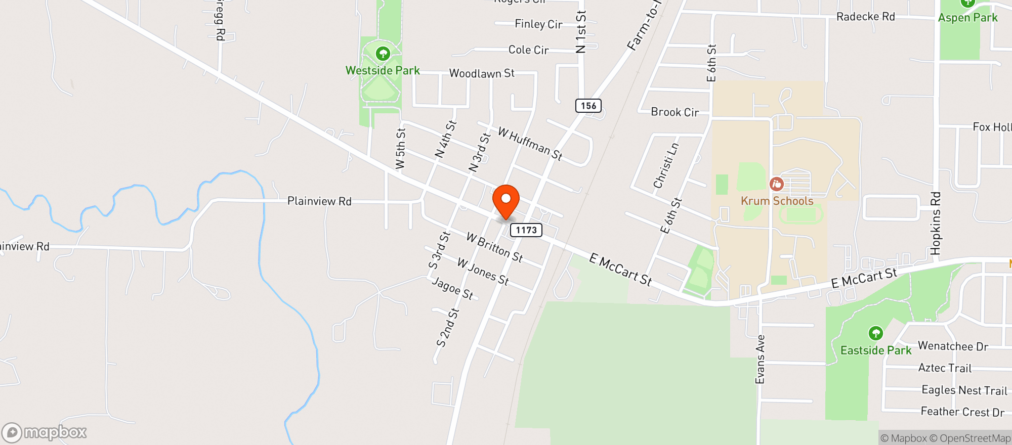 Map showing Outback Market
