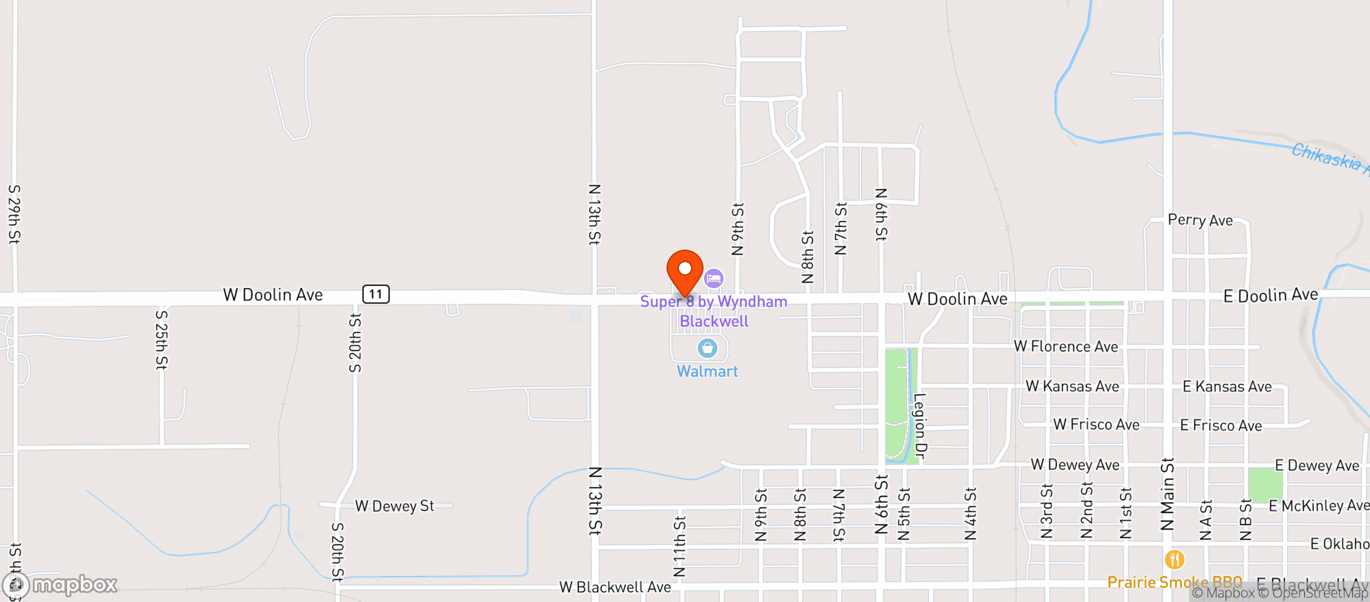 Map showing United Supermarkets