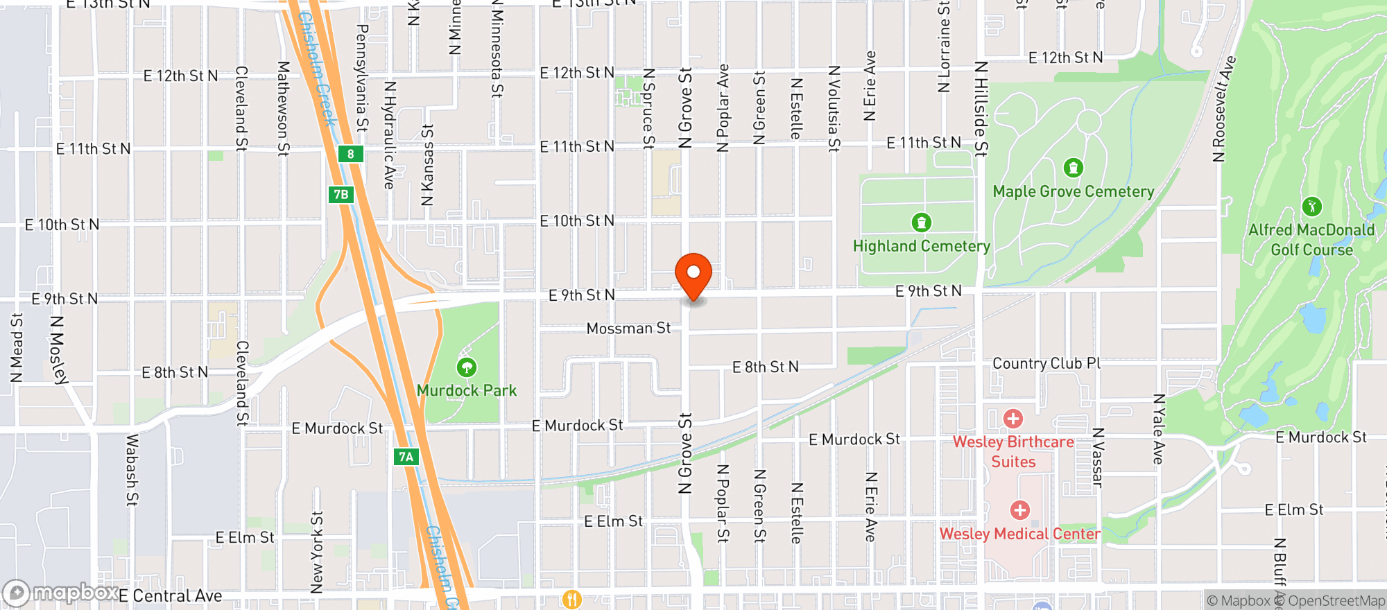 Map showing Daves Discount Liquor