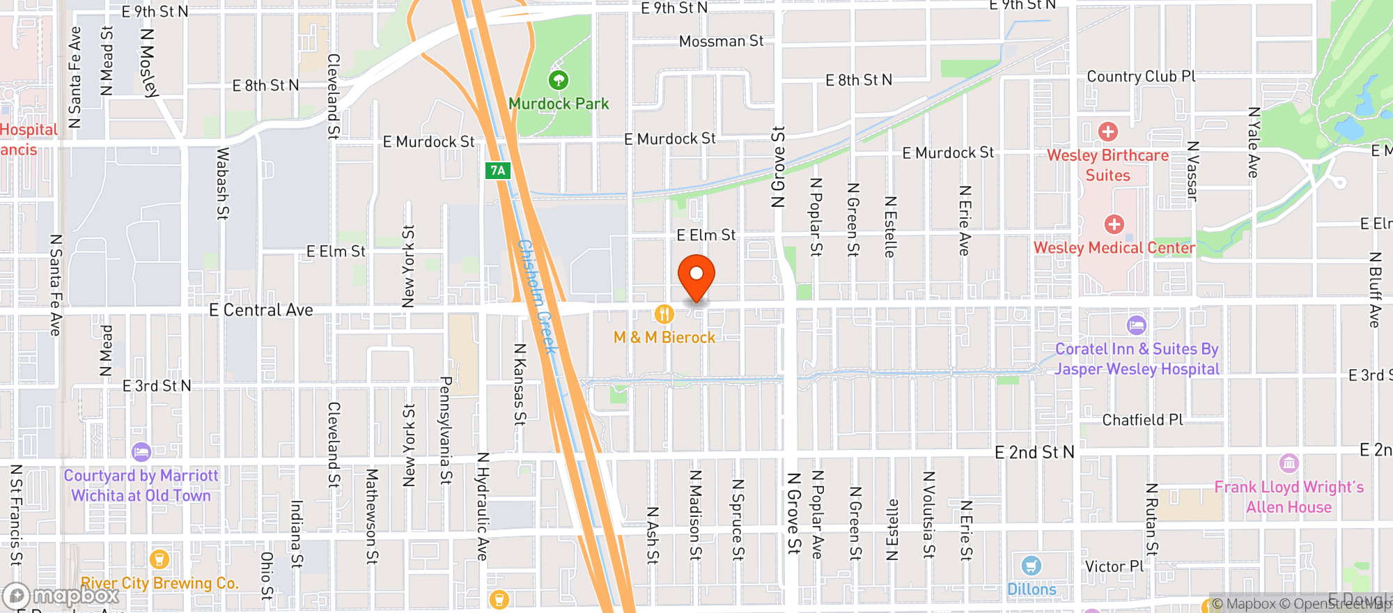 Map showing Power Retail Liquor