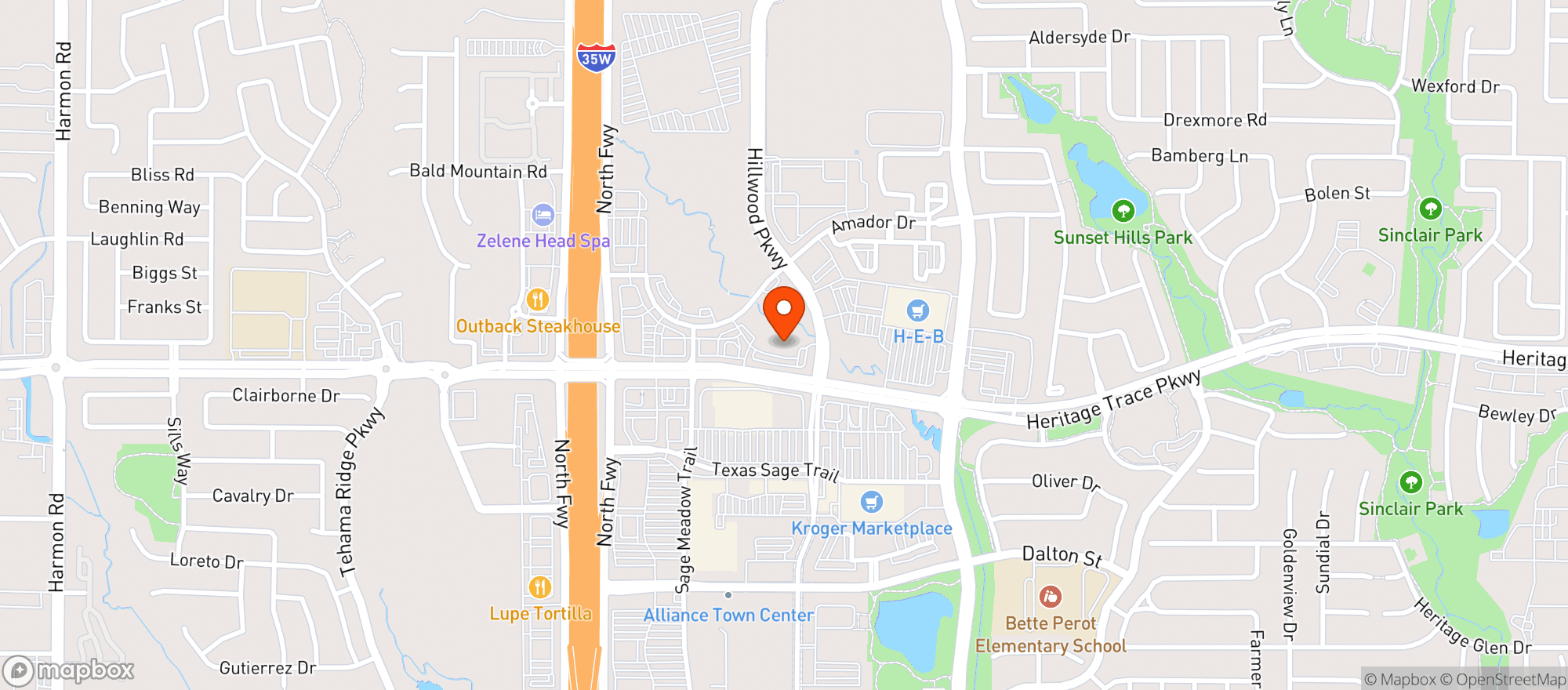 Map showing Hopdoddy Burger Bar