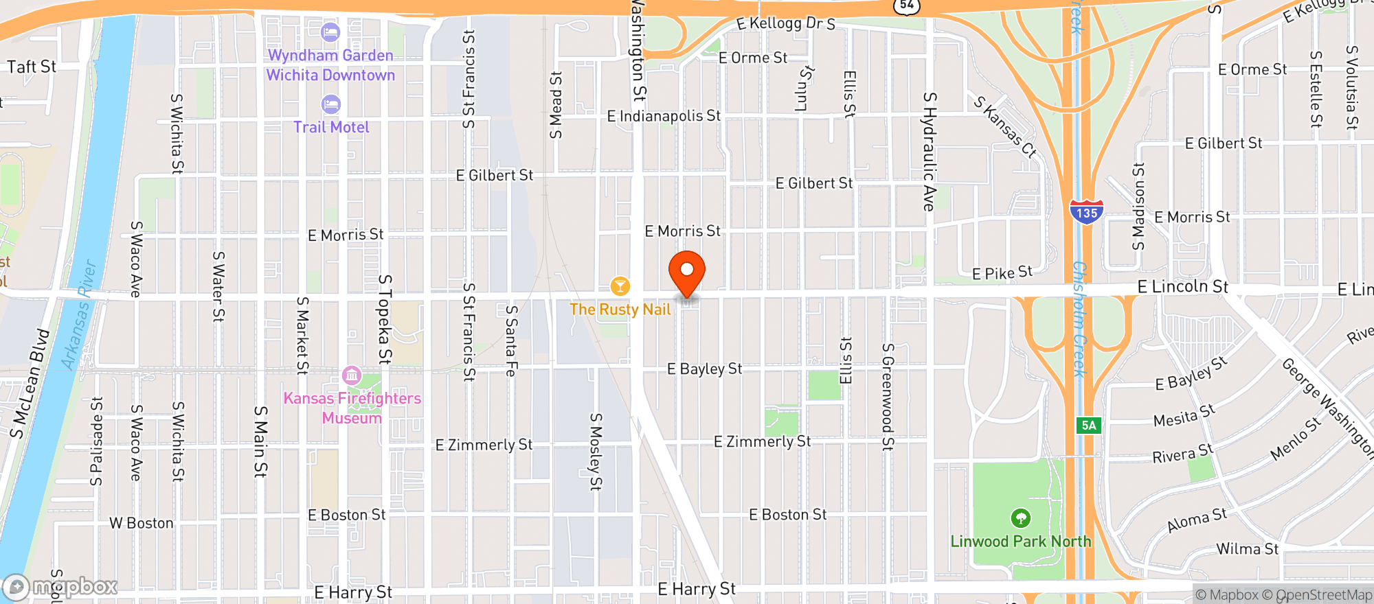 Map showing Raa Discount Liquor